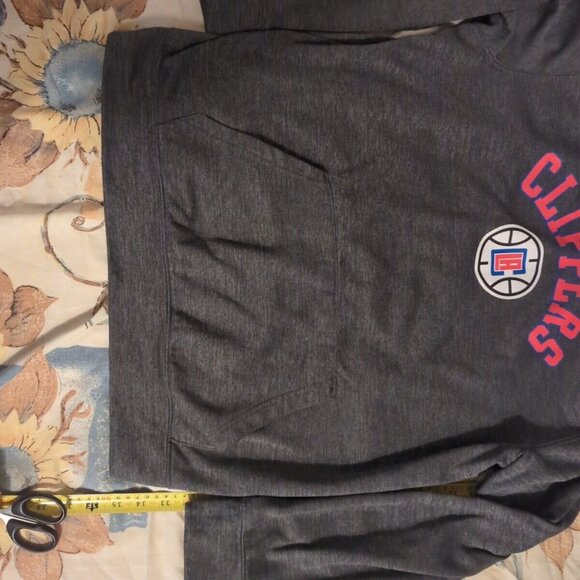 NBA Clippers Hoodie Fanatics, Grey Classic Logo, Men Size L. Fanatics. - Picture 4 of 5